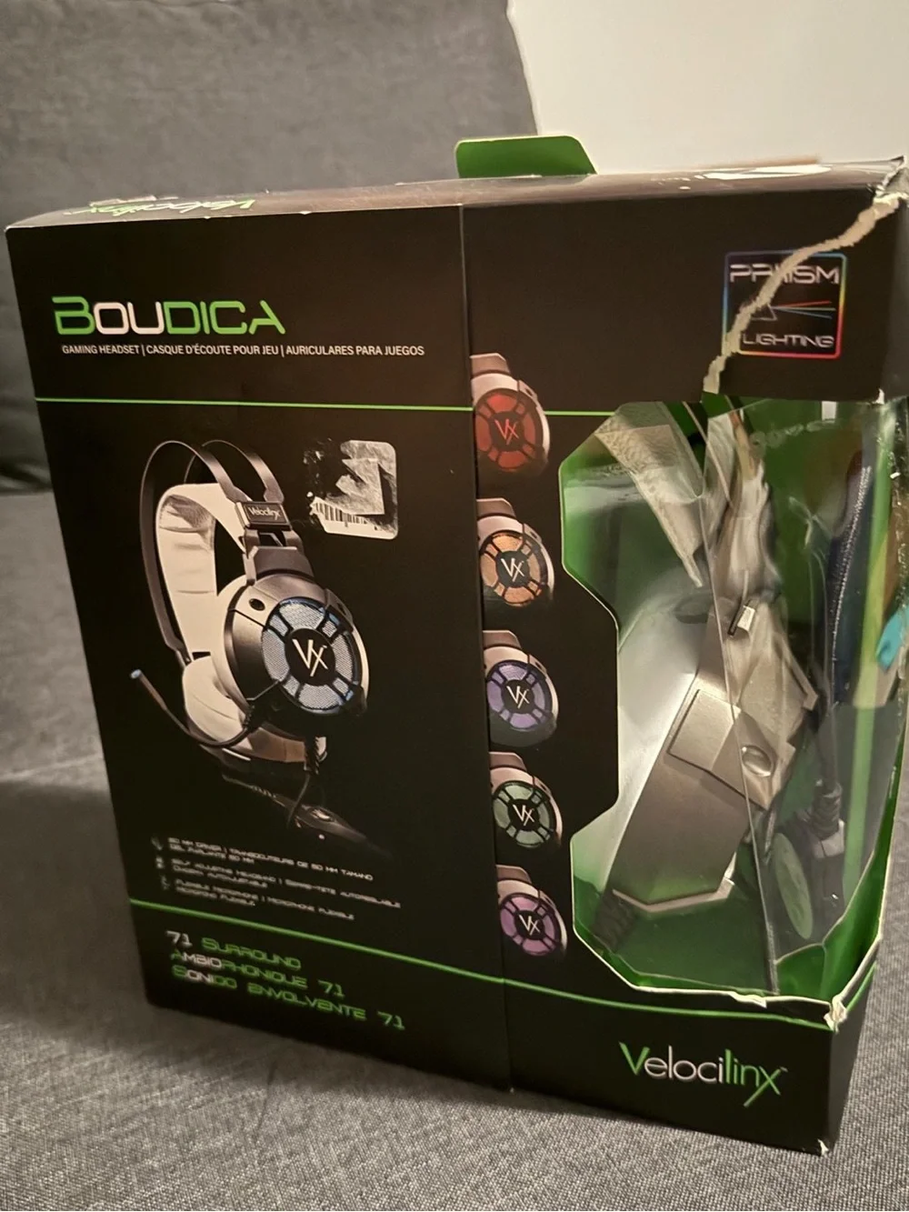 Boudica Gaming Headset - Black & Silver